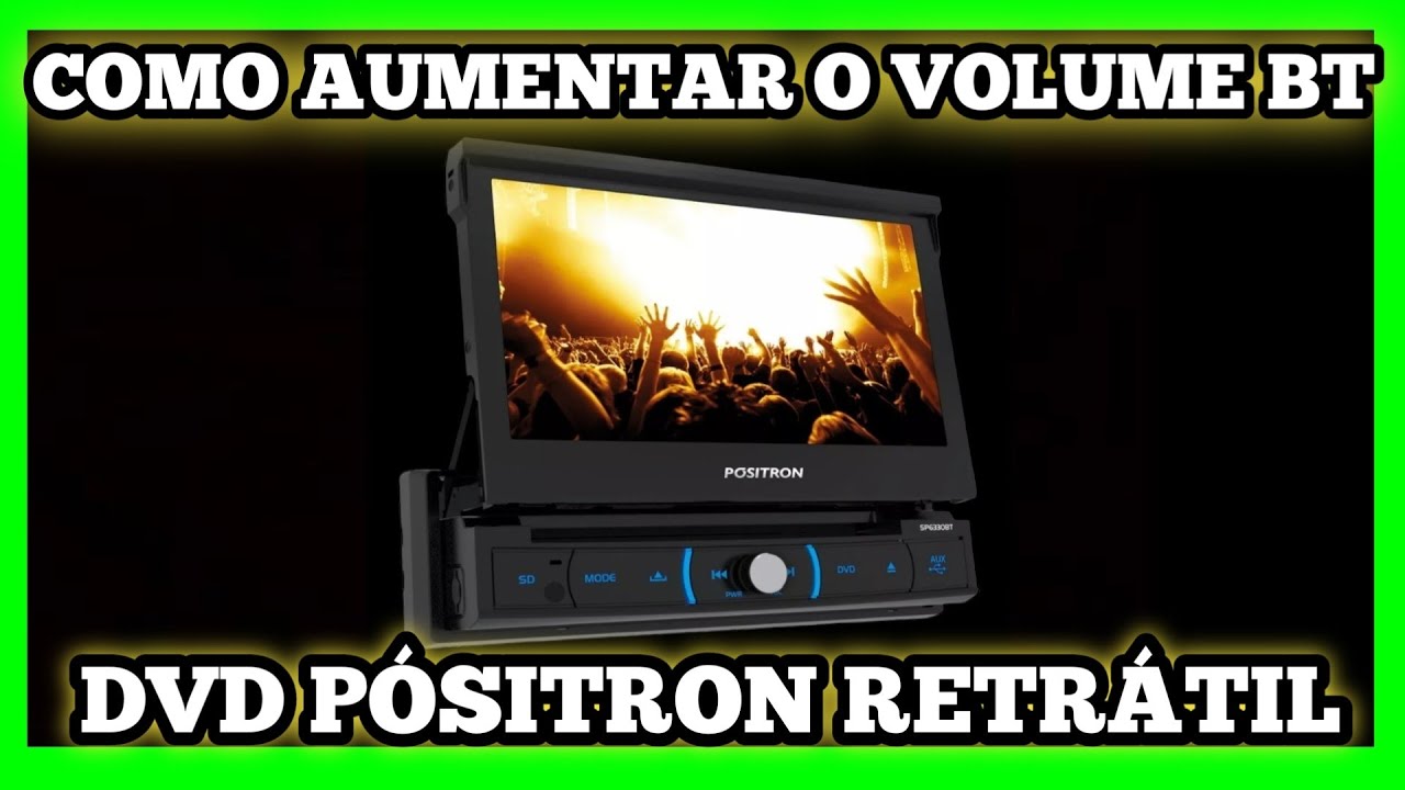 Como aumentar o volume do bluetooth no dvd P&oacute;sitron SP6320BT - passo a passo - 6320 BT