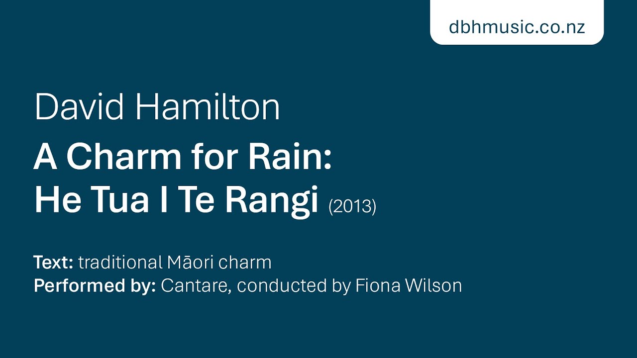 A Charm for Rain – SSAA, Piano