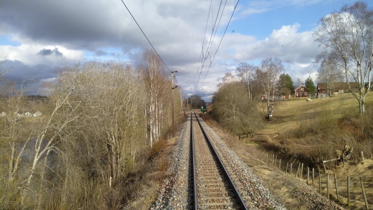 Rättvik-Borlänge från förarplats / Cabinerit / Führerstandsmitfahrt