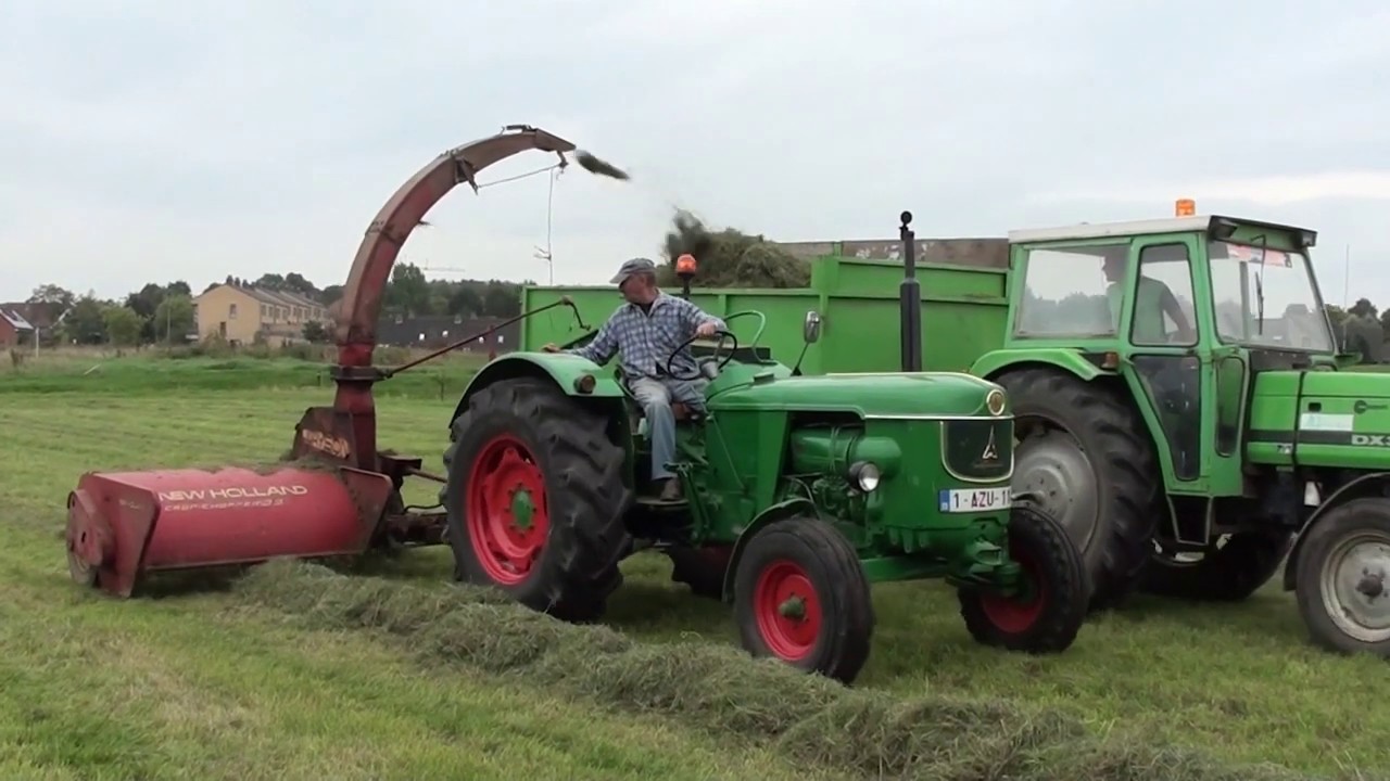 Landb. Lebbe - Ieper - Deutz D55 - Deutz 100 06 - Deutz-Fahr DX 3.60 - New Holland Crop-Chopper 33