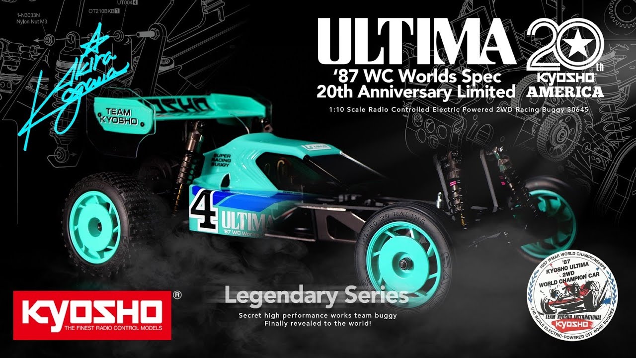 1:10 EP 2WD Racing Buggy KYOSHO AMERICA 20th Anniversary Limited Model ULTIMA '87 WC Ｗorlds Spec PV
