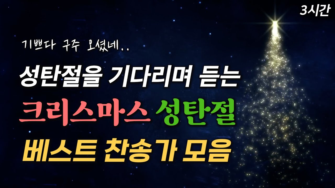 [2024 성탄 플레이리스트] 성탄절을 기다리며 듣는 크리스마스 성탄절 베스트 찬송가 모음집 HYMNS🎄 | 중간광고 없음 | 찬송가 연속 듣기, 성탄찬송, 기쁘다 구주 오셨네