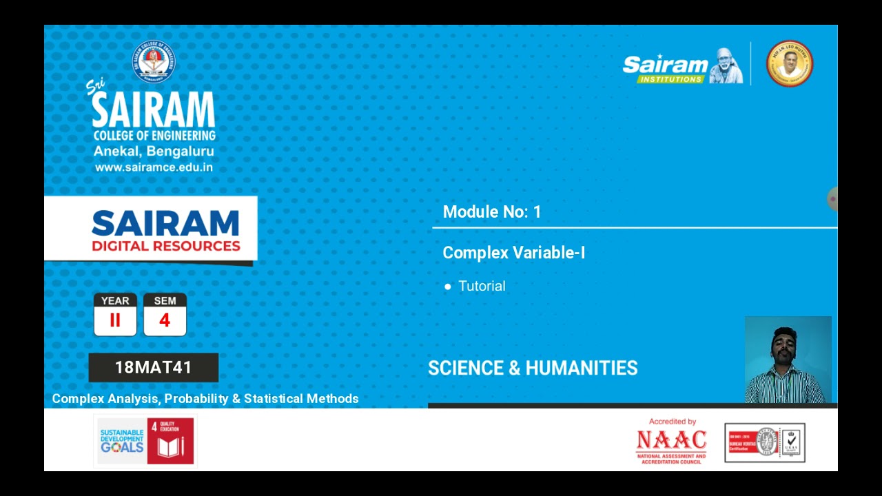 Lecture Video_18MAT41_Module 1_Tutorial_Venkatesh P