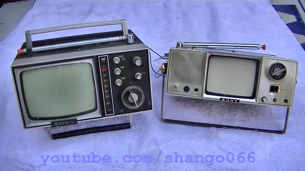 Попытка ремонта винтажного микротелевизора Sony 1966 года, портативный, черно-белый