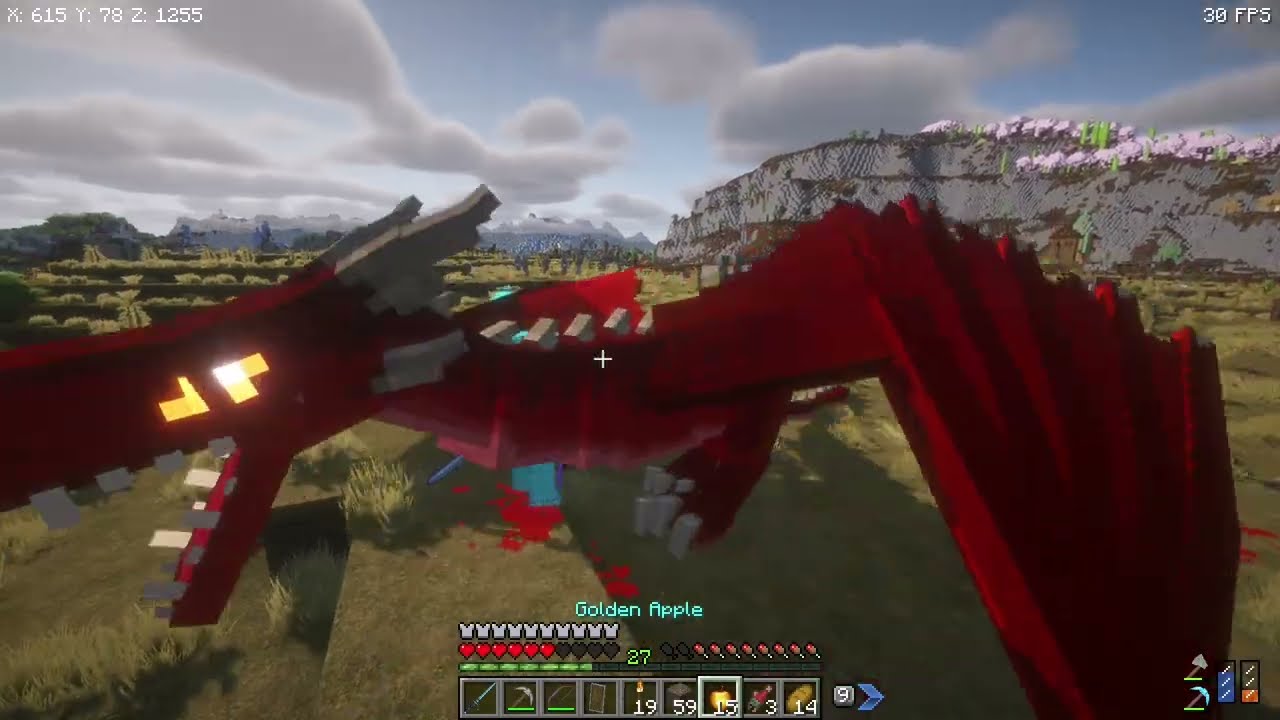 Minecraft Villager Recruits Vs. Ice and Fire Dragon