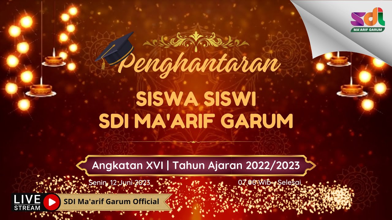 Penghantaran Siswa Siswi SDI Ma'arif Garum || Angkatan XVI