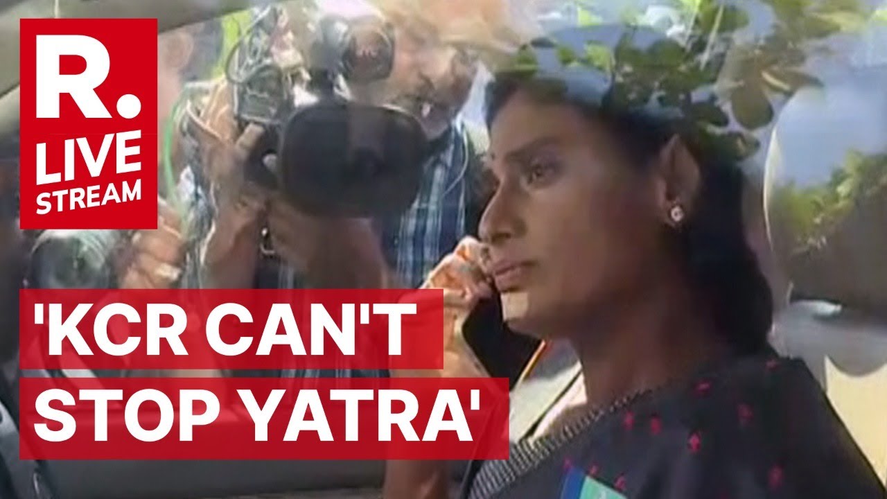 LIVE: YS Sharmila Blocked By Cops While Protesting Against Telangana CM KCR In Hyderabad