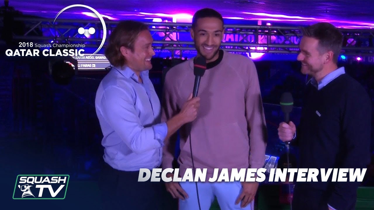 Squash: Declan James Interview - Qatar Classic 2018