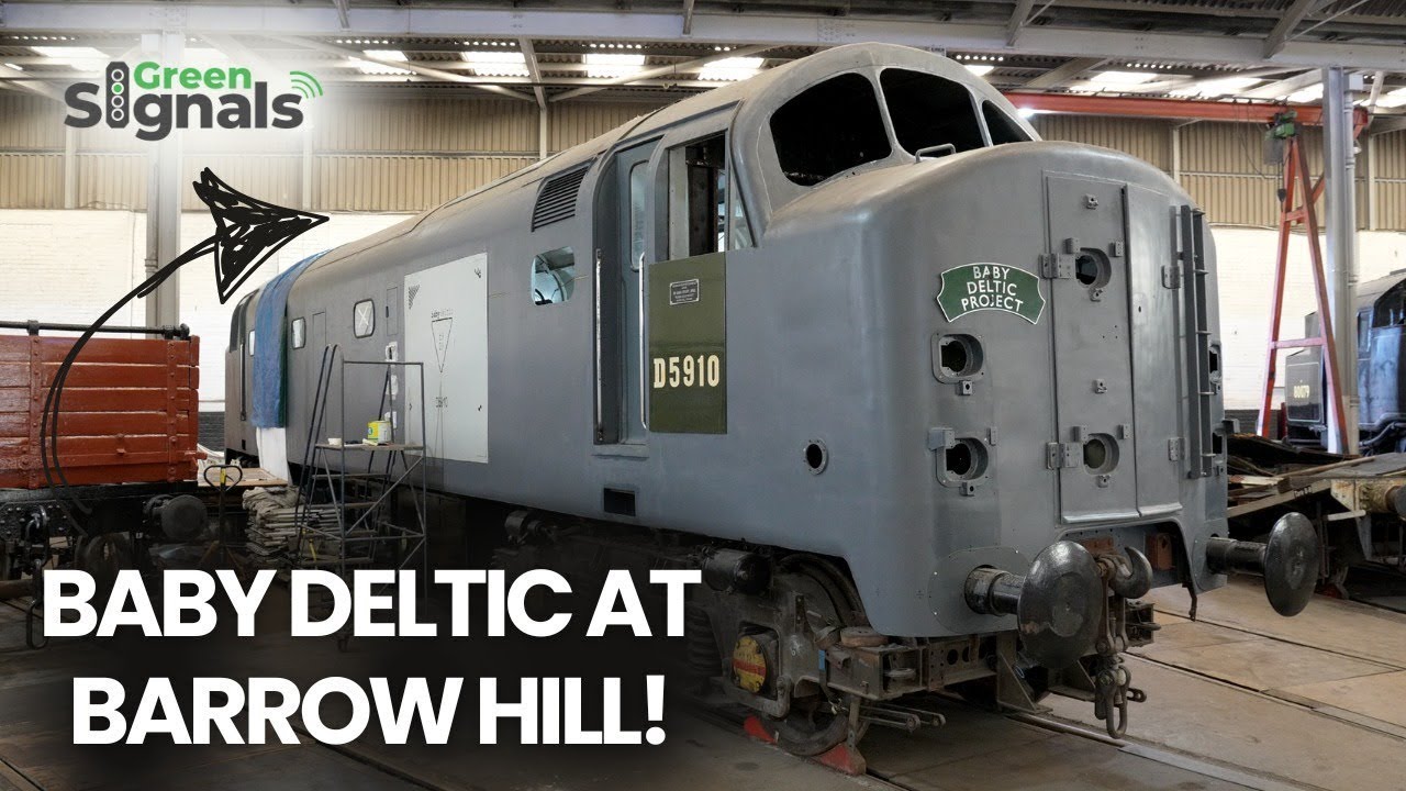 Deltic D9015 lives! Fired up on a behind the scenes trip to Barrow Hill Roundhouse
