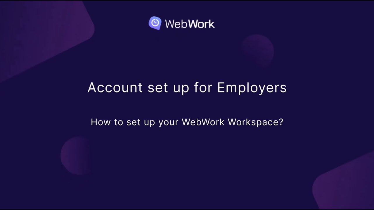 How to set up your WebWork Workspace?