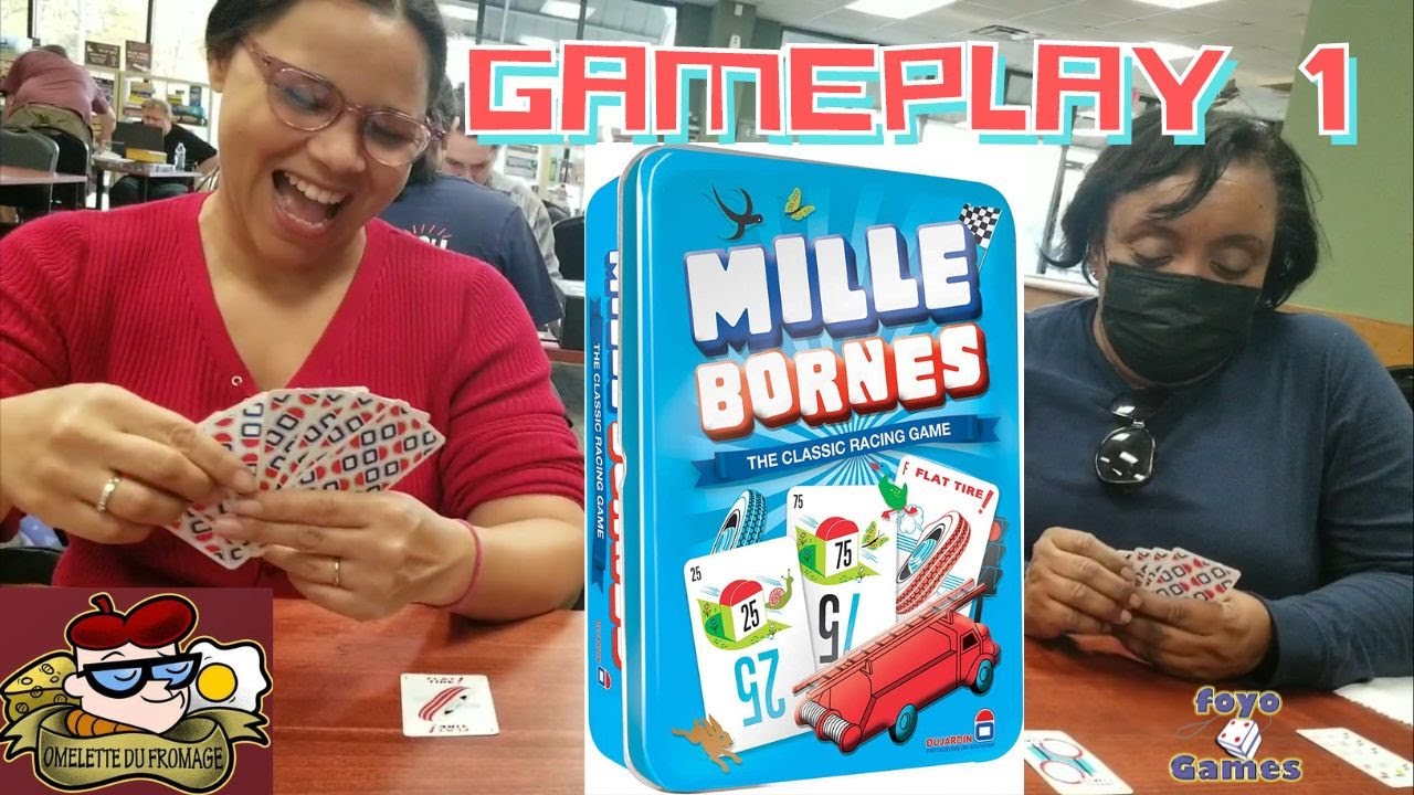 Mille Bornes  Gameplay | Classic French - Take That Race to 1000 km Game - Cordon Bleu