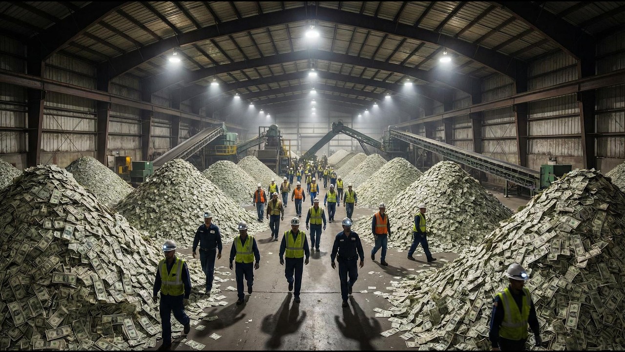 How Destroyed US Dollar Bills Are Recycled | Inside a Secure Money Facility