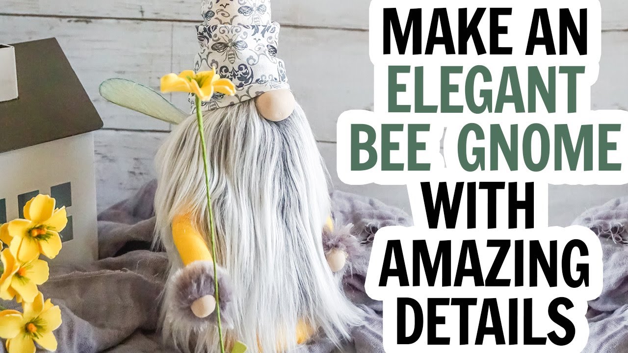 How to Make a Bee Gnome - How to Make a Gnome Sewing Tutorial