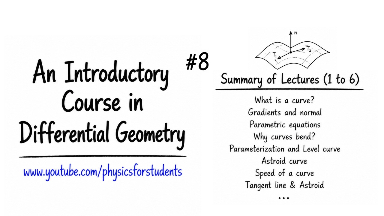 Differential Geometry Fundamental Concepts | Differential Geometry | Differential Geometry Lectures