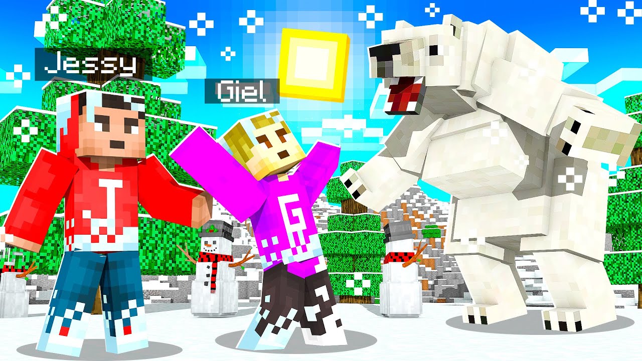 OVERLEVEN Op De NOORDPOOL In Minecraft!