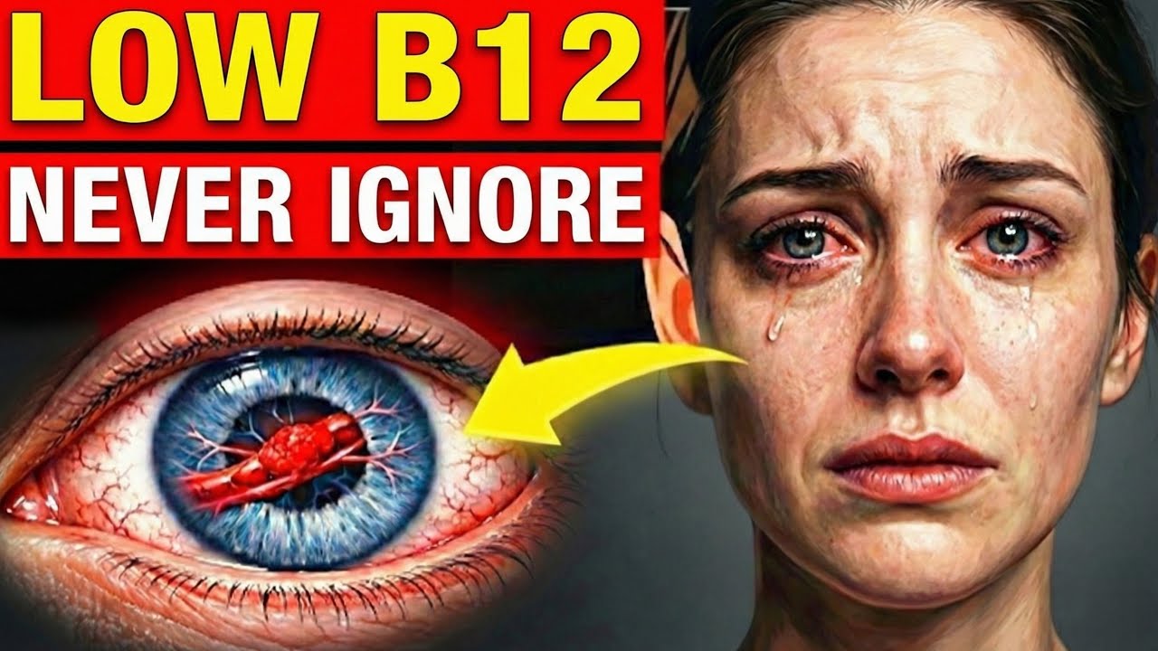 Начинается с глаз и ног! 9 признаков низкого уровня витамина B12 (врачи игнорируют это)