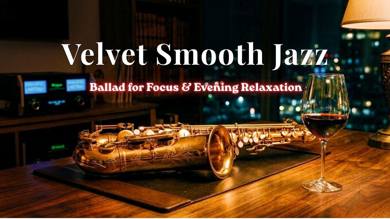 Velvet Smooth Jazz | Soul Jazz Ballad for Focus & Evening Relaxation | 3 Hours
