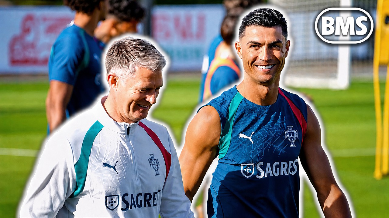 RONALDO AND BERNARDO SILVA IN PORTUGAL TRAINING! 👀 Portugal v Chile 🏆 World Cup warm-up