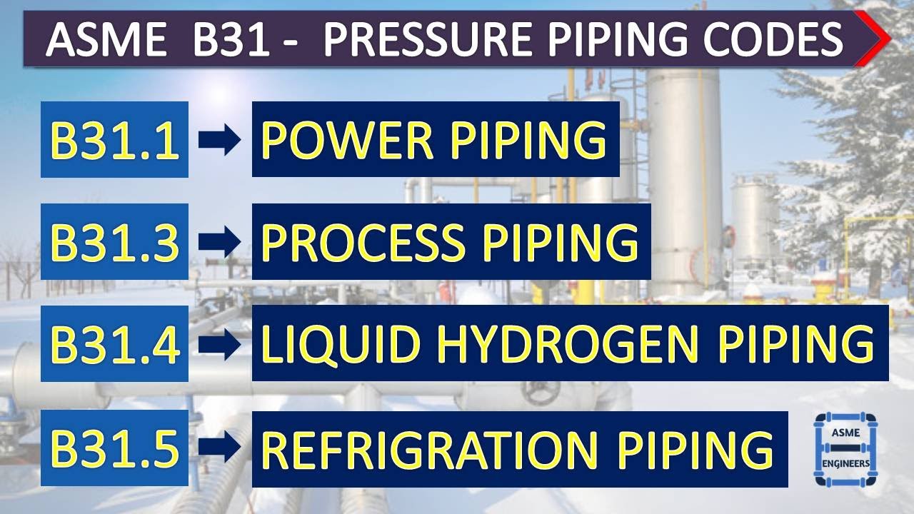 ANSI/ASME B31 : Pressure Piping Code