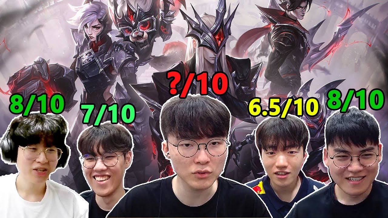 [ENG SUB] T1 Try and Review their Worlds 2024 Skins - T1 Sylas, Yone, Varus, Pyke, Vi, Gnar