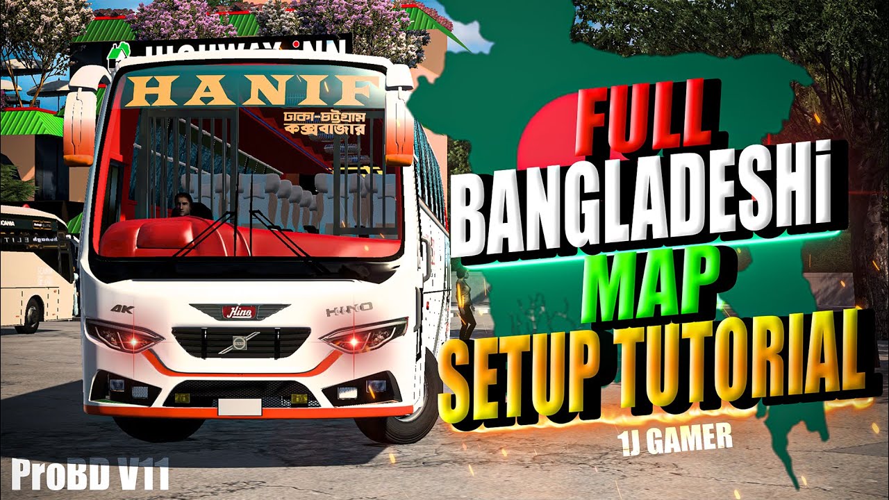 ETS 2 BANGLADESH MAP SETUP 🇧🇩 | ProBD V.11 | Download & Setup Tutorial | 1J Gamer