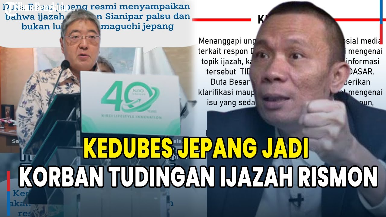 Kedubes Jepang Jadi Korban Tudingan Ijazah Rismon Sianipar Palsu, Beredar Video Hoaks Viral di X