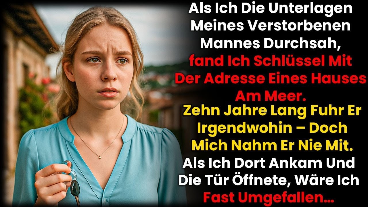 Ich fand Schlüssel zu einem Haus am Meer in den Unterlagen meines Mannes – als ich die Tür öffnete …