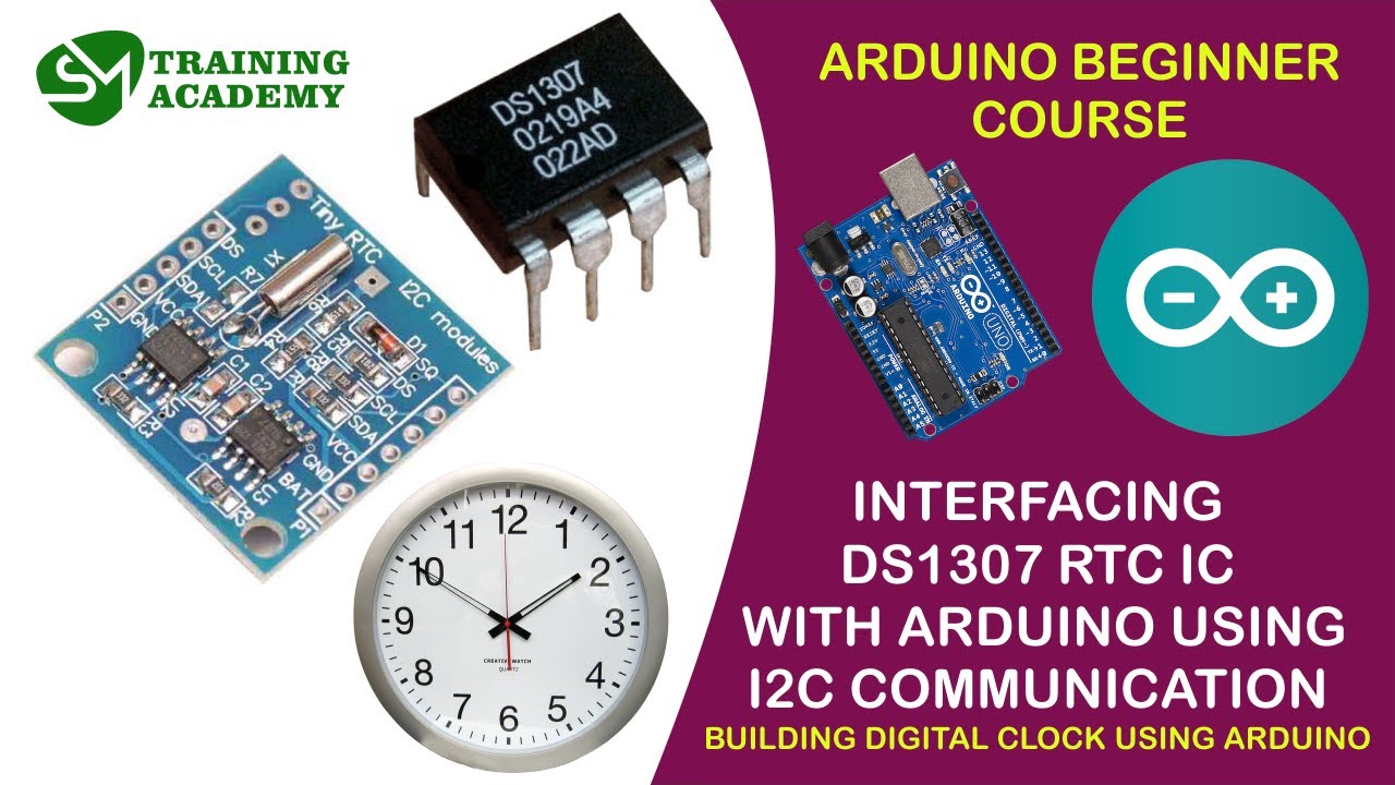 Модуль RTC DS1307 с Arduino | Часы реального времени (библиотеки не используются)