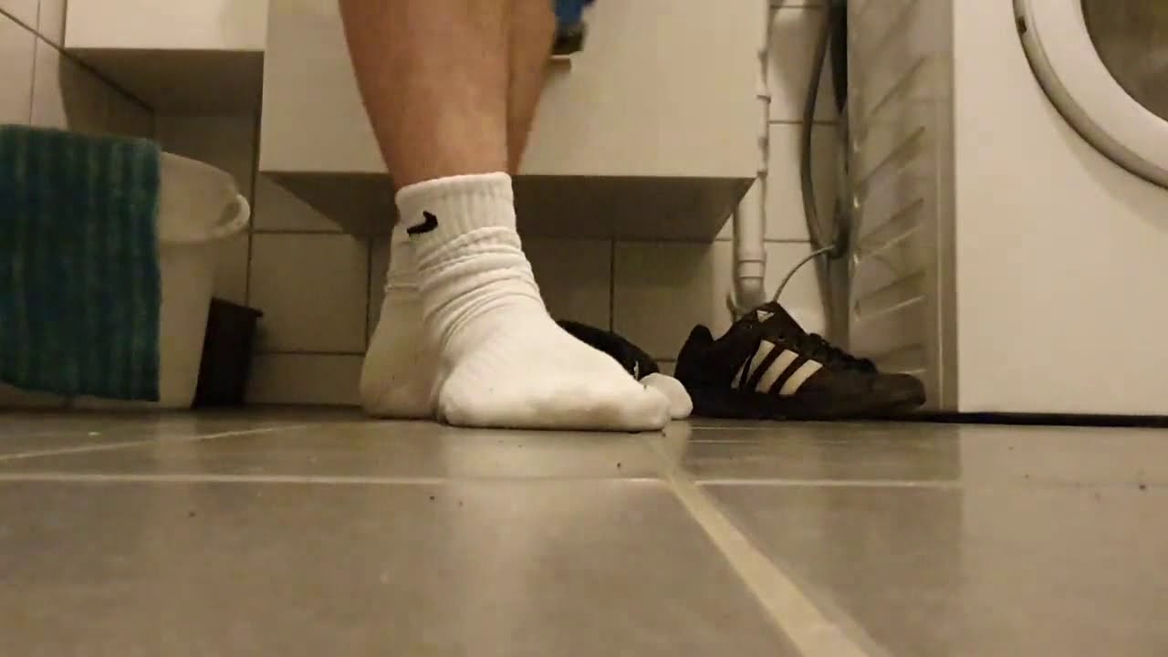 Adidas shoes, Stinky Nike socks