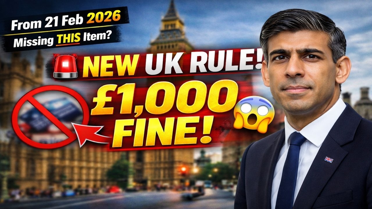 &pound;1,000 FINE 😱 UK Drivers Caught Out by New Rule from 21 Feb 2026