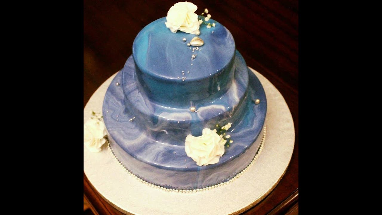 TORTA MODERNA GLASSATA (Bavarese ai tre cioccolati L.Montersino 
Mirror glace cake