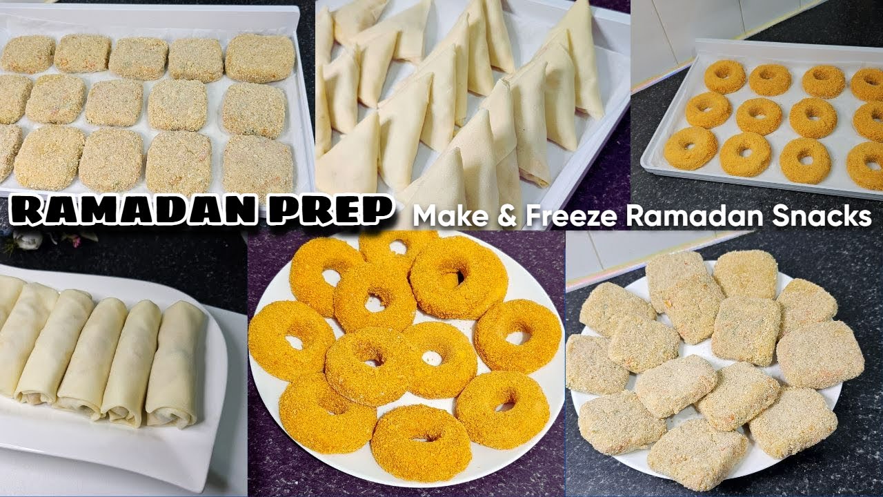 RAMADAN PREP/ Make & Freeze Ramadan Snacks Step by Step Recipes
