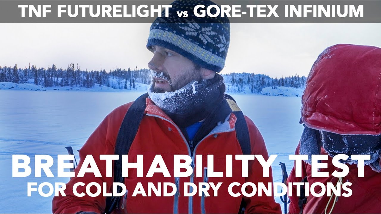 FUTURELIGHT (The North Face) vs GORE-TEX Jacket Breathability Battle - exercise in cold conditions