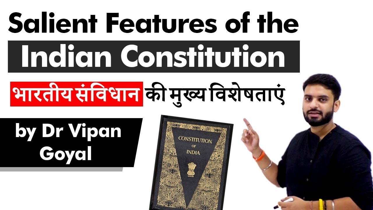 Salient Features of Indian Constitution l Polity l Dr Vipan Goyal l Study IQ