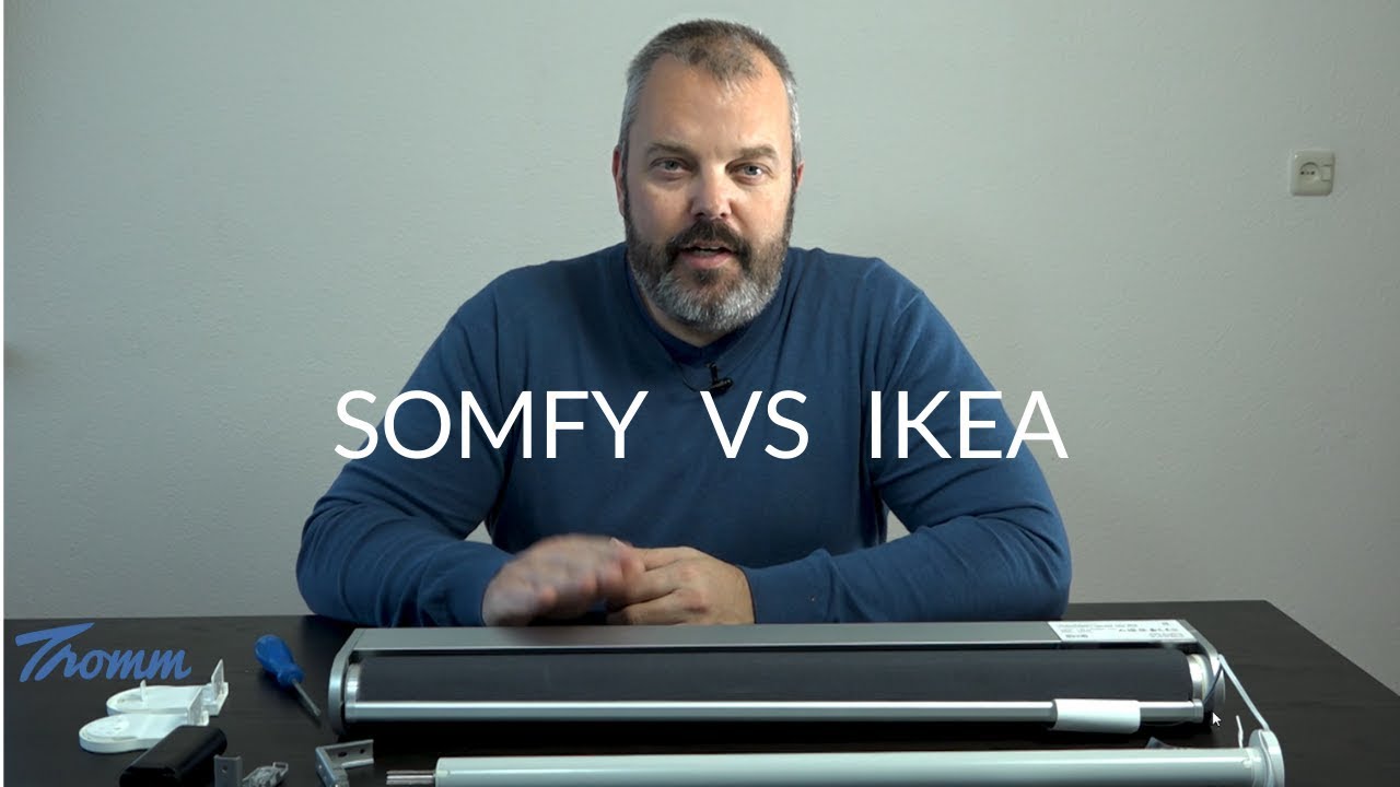 Ikea fyrtur / kadrilj smart blind - taken apart and compared with Somfy