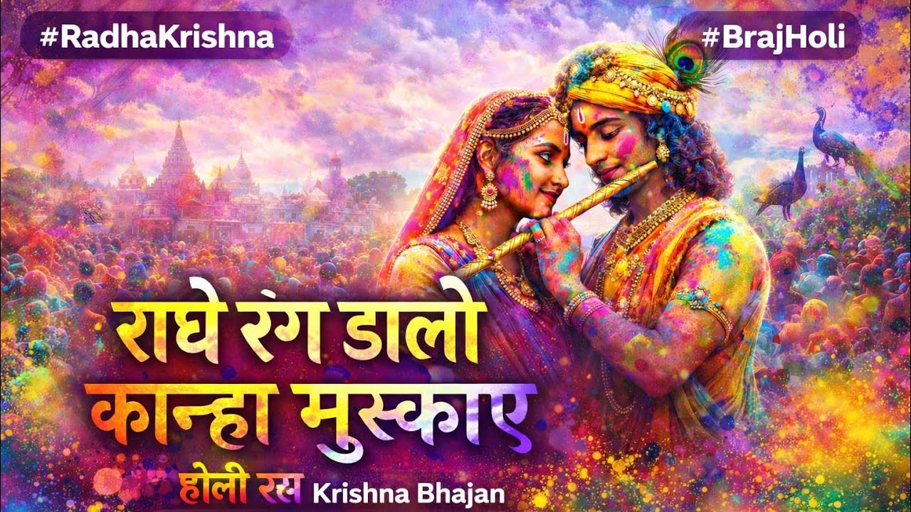 राधे रंग डालो, कान्हा मुस्काए 🌸 | Radha Krishna Braj Holi Song 2026 | Cinematic Devotional Holi