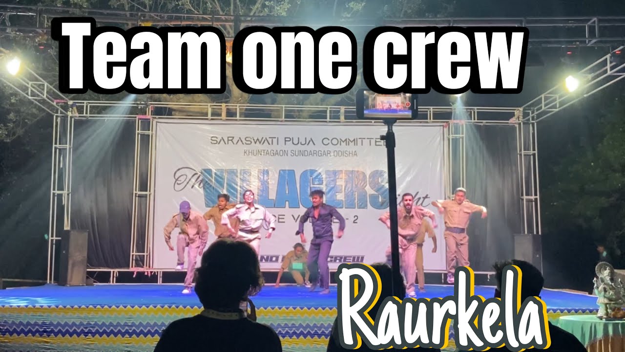 Team One Crew Raurkela 3rd🥉place in The Villagers night volume 2 sundergarh #dance