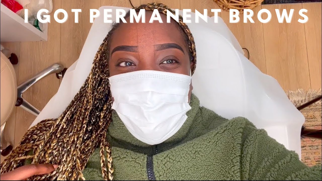 PERMANENT BROWS?? | My MICROSHADING Ombré Powder Brows Experience on Dark Skin | Day 1 thru 5 Review