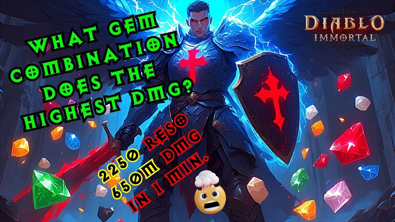 GEM DMG - What's best? 🤔 Crusader - Diablo Immortal