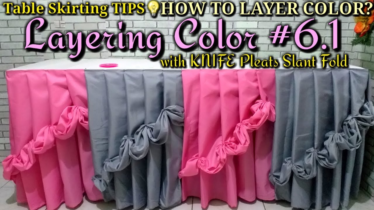 Layering Color #6.1 with Basic Design Table Skirting |Flower Design|Rose design
