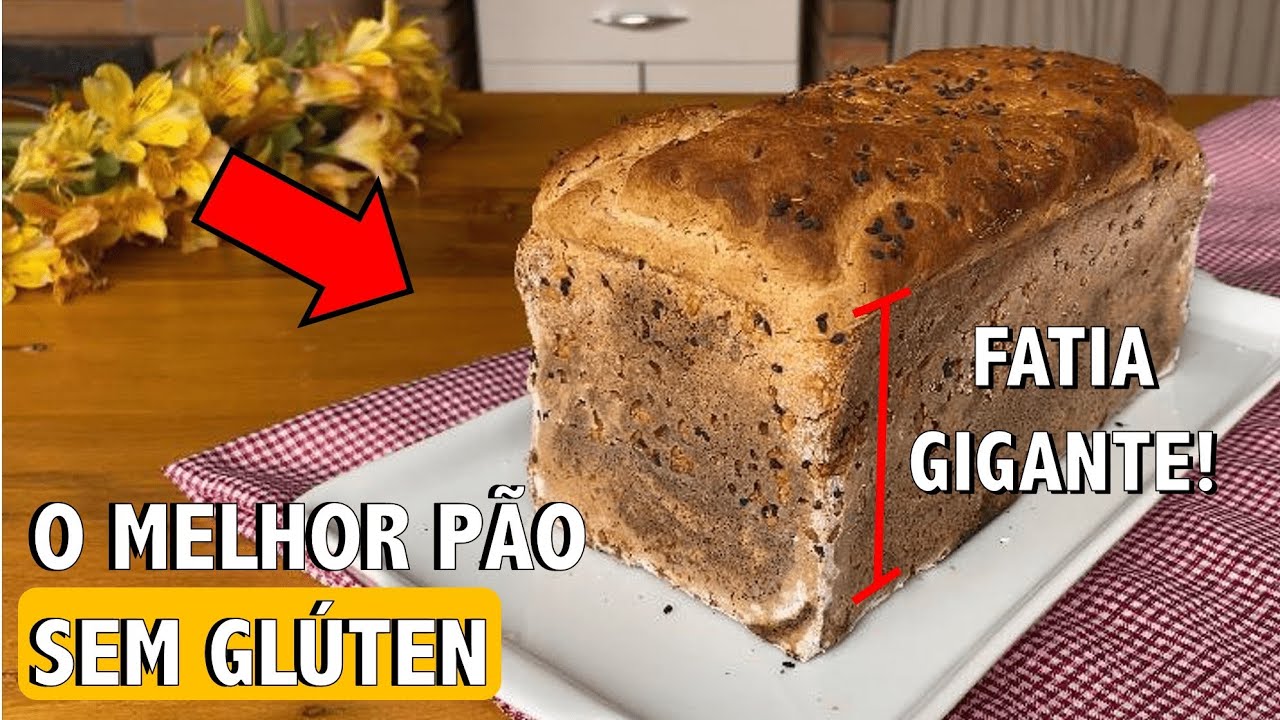 Pão sem glúten e sem lactose para iniciantes - Barato e fácil de fazer