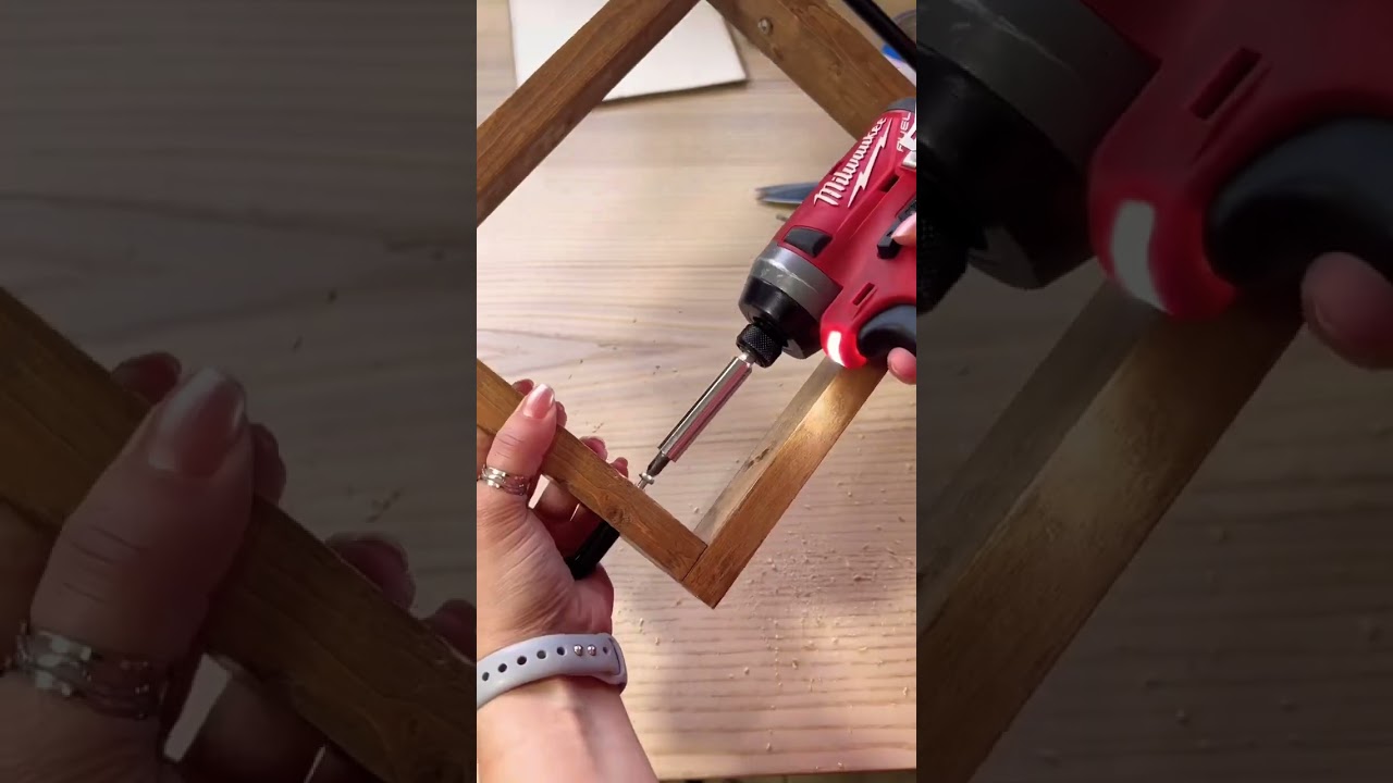 How to make a wooden serving tray #shorts #diy #homedecor