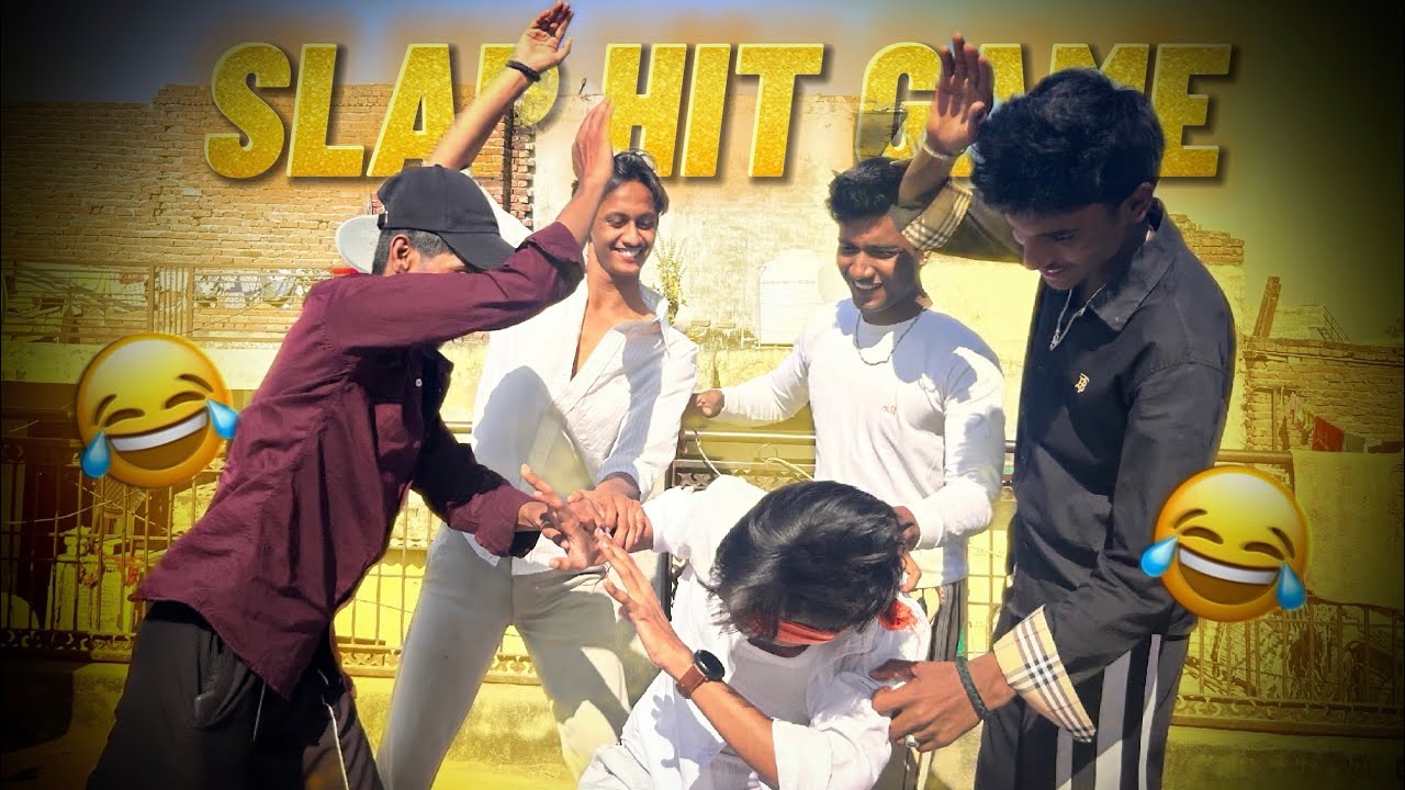 SLAP HIT GAME -BLIND FOLD CHALLENGE VLOG 😂(arjunworld) #games #youtubeindia 