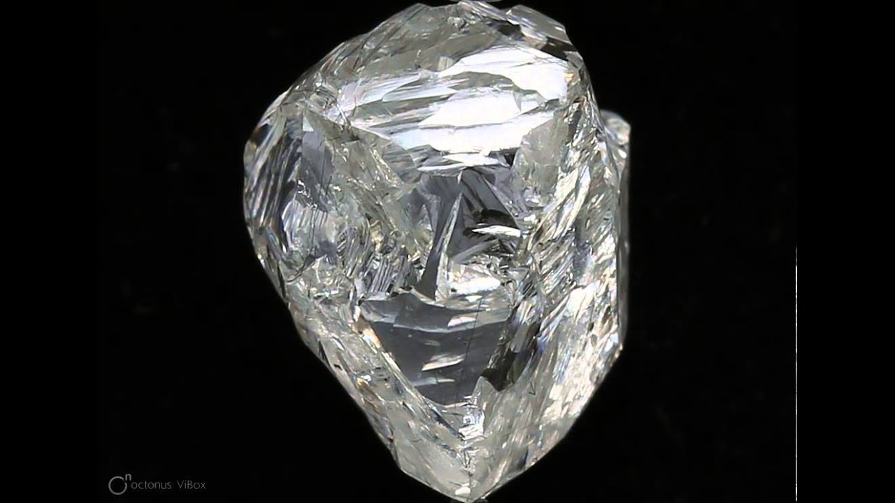 ViBox Movies Rough Diamond (K884_12.38ct) - MONO Shot Full Rotation
