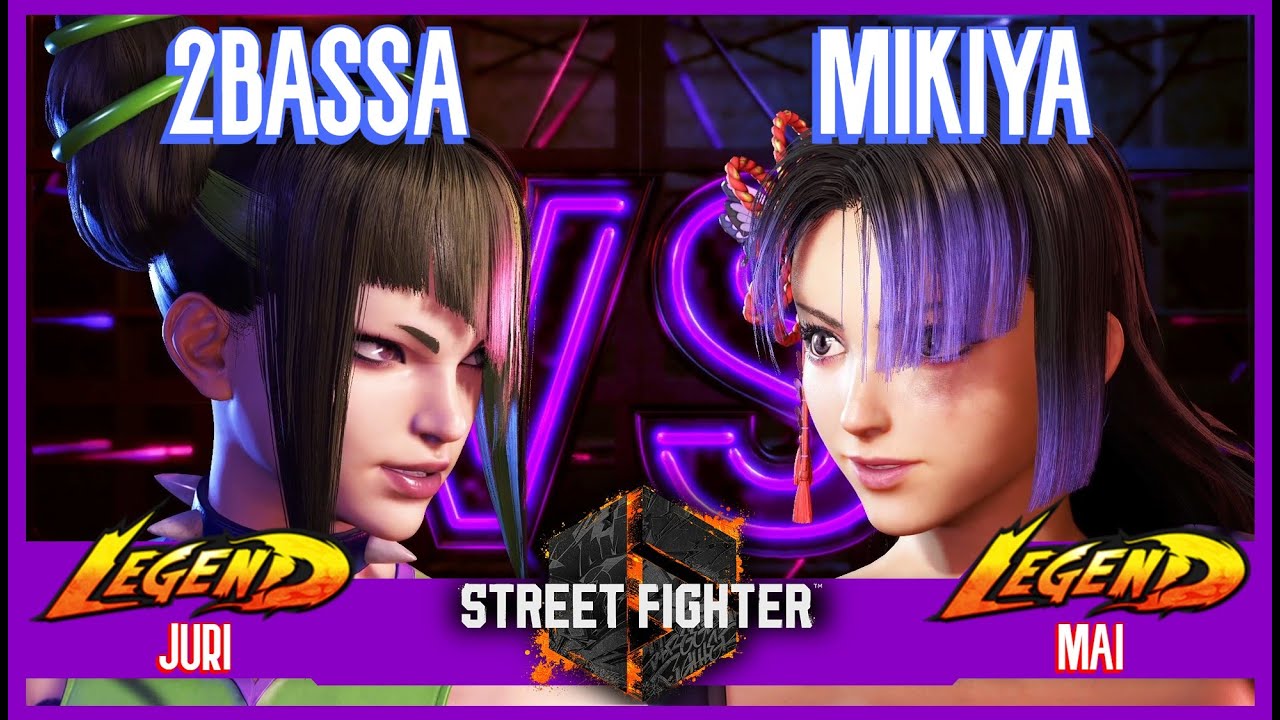 SF6 Match ♦ 2BASSA (Juri) vs MIKIYA (Mai) ♦ High level matches