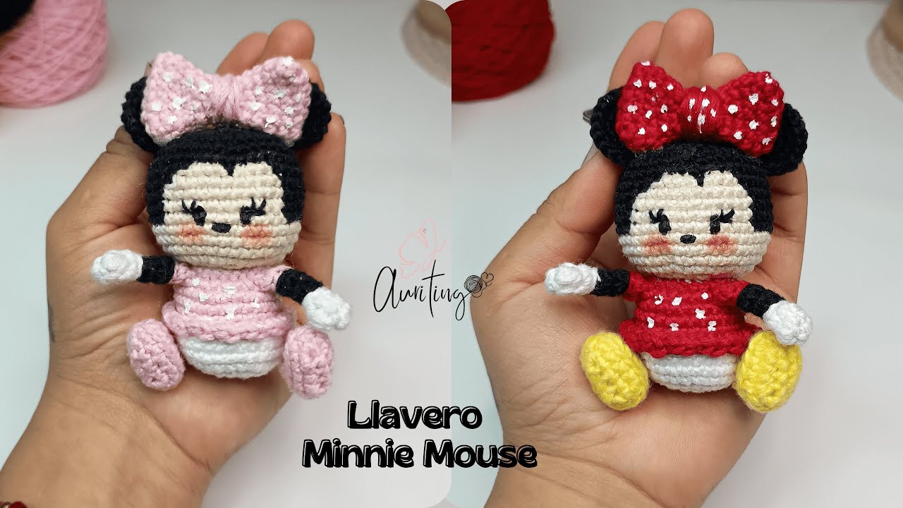 Llavero Minnie Mouse 🩷❤️ - Crochet | Tutorial 2
