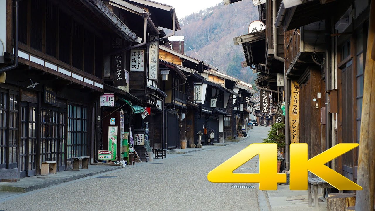 Narai Juku (Kiso Valley) - Nagano - 奈良井 - 4K Ultra HD