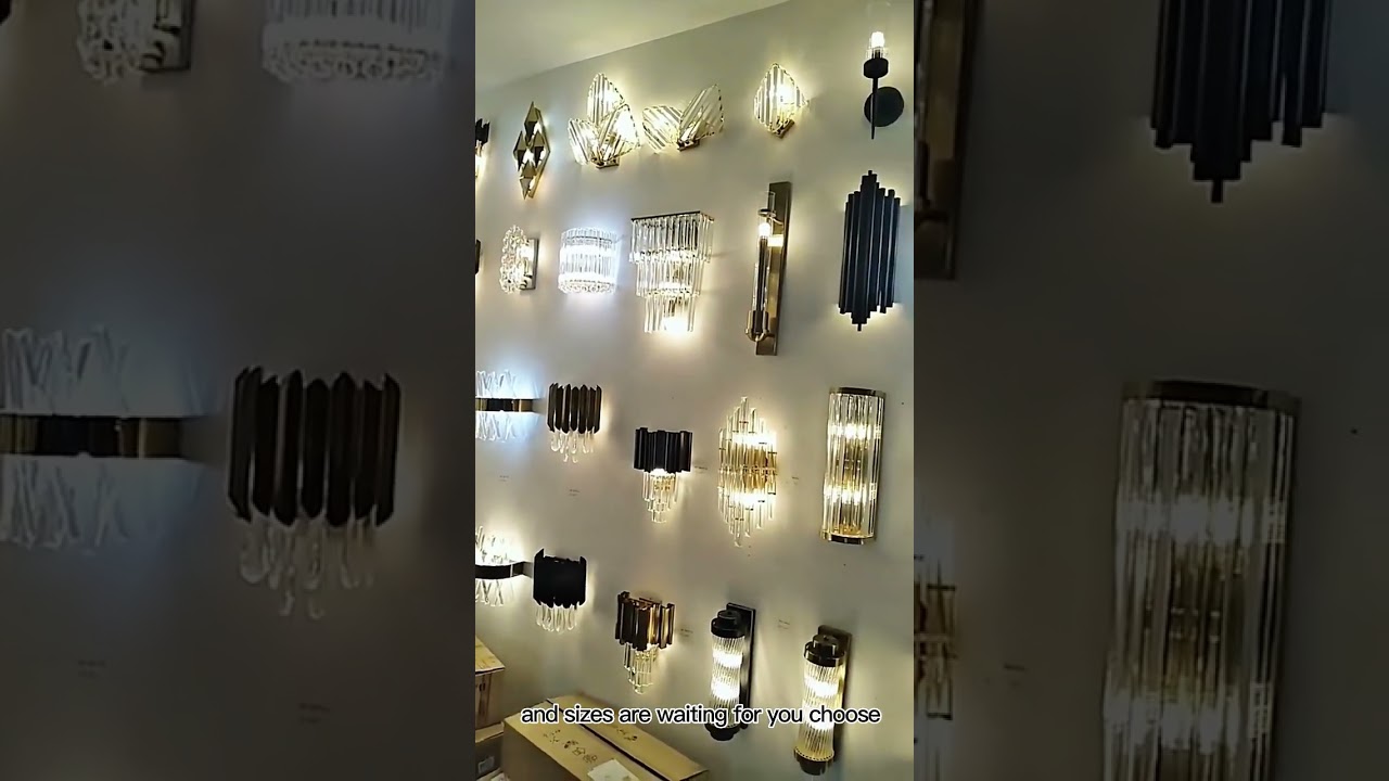 Kendoem various types of led crystal wall lamp design for your space