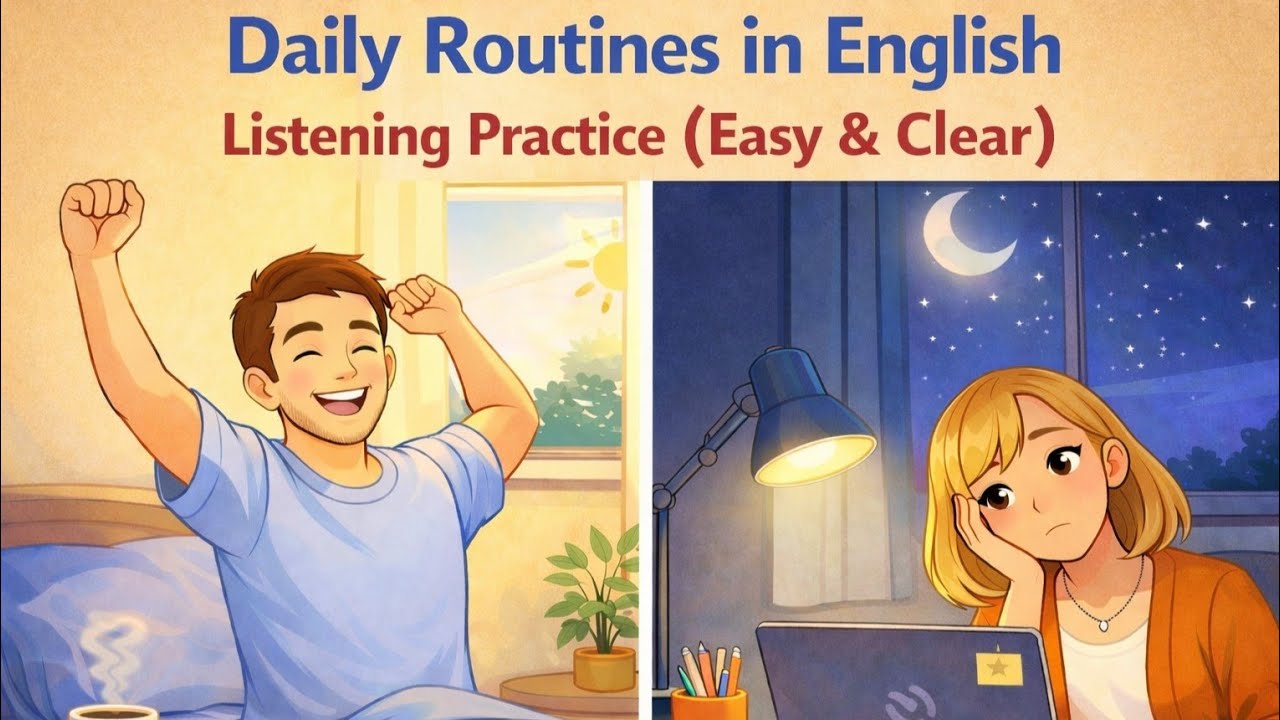 Daily Routines in English – Listening Practice (Easy & Clear) | Episode 3