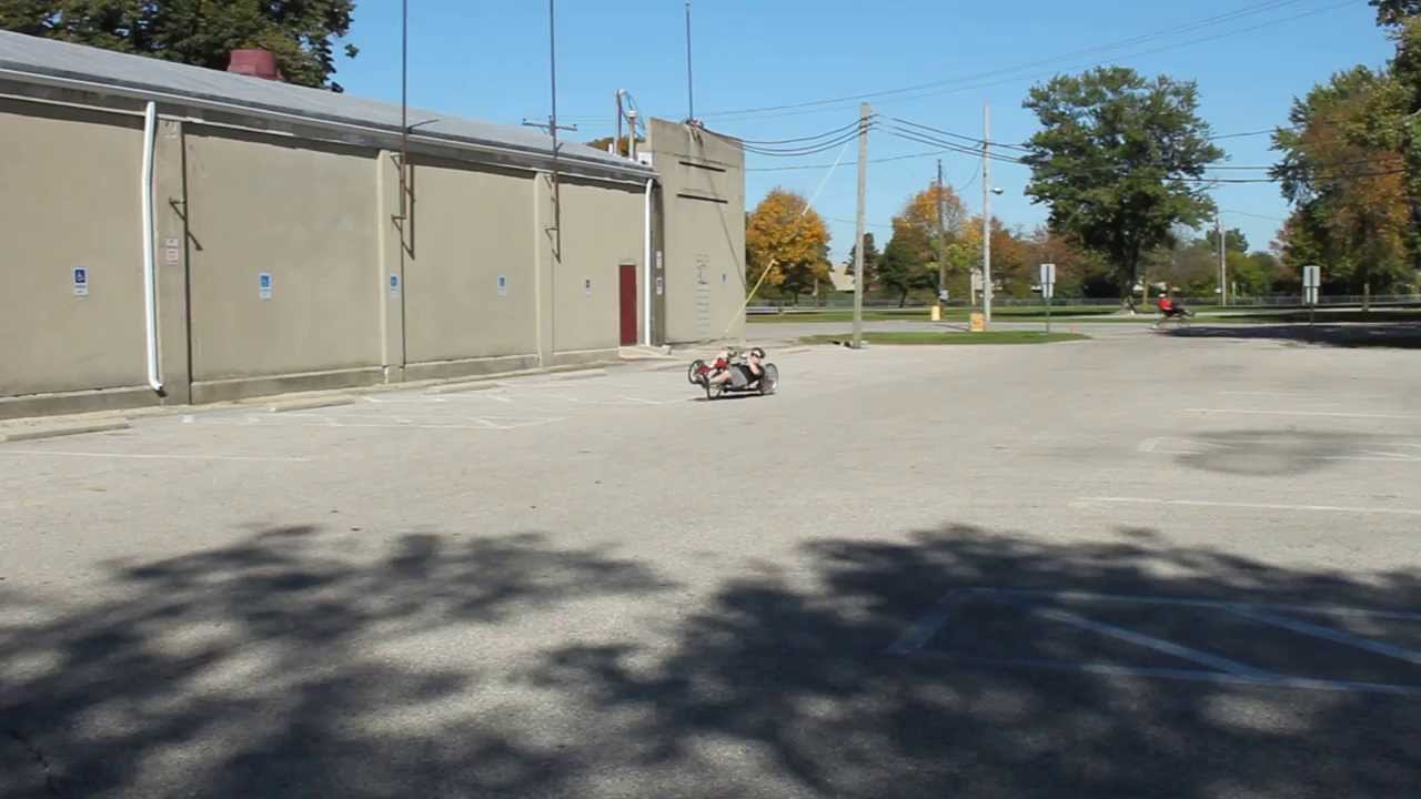 First ride on a recumbent lowracer